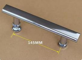 Stainless Steel 304 Bathroom Shower Room Sliding Glass Door Handle, 145mm Hole Spacing