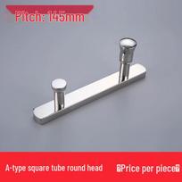 Stainless Steel 304 Bathroom Shower Room Sliding Glass Door Handle, 145mm Hole Spacing