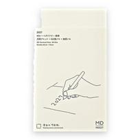 Planner DESIGNPHIL Midori MD Notebook Diary 2027 Monthly Schedule Pages Cream Paper Dec 2026 Start Shinsho kreminė
