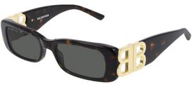 Balenciaga BB0096S Sunglasses Women's HAVANA/GREEN 51/18/130