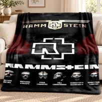 Rammstein pledas Flanelinis pledas Minkštas jaukus pliušinis užtiesalas sofai lovai Lengvas namų dekoras Lauko stovyklavimui 100cmx150cm
