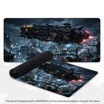 Large Size Desk Mat Overlock Mouse Pad Xxl Keyboard Desk Mat Sci-Fi Cyberpunk Spaceship Gaming Mouse Pad Computer Accessories 800x300x2mm