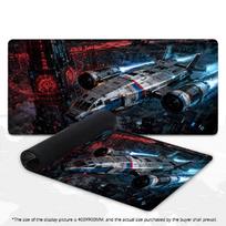 Large Size Desk Mat Overlock Mouse Pad Xxl Keyboard Desk Mat Sci-Fi Cyberpunk Spaceship Gaming Mouse Pad Computer Accessories 600x300x2mm