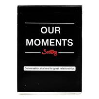 OUR MOMENTS Couples Card Game - Fun Conversation Cards for Couples - Date Night Interactive Question Game - 100 Cards Our moments text message time