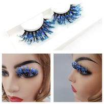 Stage Makeup Party Lashes Extension Glitter Colored Eyelashes Luminous Eyelashes Fake Eyelashes Q-01
