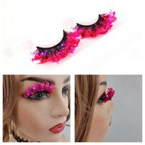Stage Makeup Party Lashes Extension Glitter Colored Eyelashes Luminous Eyelashes Fake Eyelashes Q-03