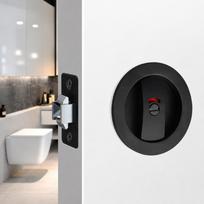 Zinc Alloy Sliding Privacy Lock Self-Locking Keyless Lock Premium Pocket Door Lock  Home 2