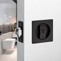 Zinc Alloy Sliding Privacy Lock Self-Locking Keyless Lock Premium Pocket Door Lock  Home 5