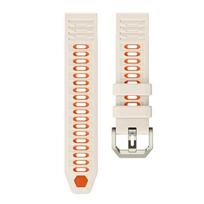 22mm 26mm QuickFit Silicone Band for Garmin Fenix 8 7 6 5 5X 7X 8X Pro Solar Epix Descent G2 G1 Enduro 3 2 Soft Sport Wriststrap 22mm Quickfit white