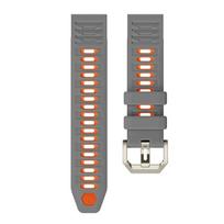 22mm 26mm QuickFit Silicone Band for Garmin Fenix 8 7 6 5 5X 7X 8X Pro Solar Epix Descent G2 G1 Enduro 3 2 Soft Sport Wriststrap 22mm Quickfit gray