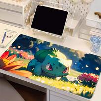 Mouse Pad PPokemon Bulbasaur Game Rubber Mini Pc Keyboard Pad Laptop Computer Speed Desk Mat Computer Gaming Lockedge Mousepad 30x80x0.2cm