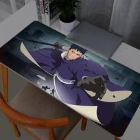 Gaming Mousepad Big Naruto Obito Uchiha Computer Gamer Mouse Pad Natural Rubber with Locking Edge Gaming Mouse Mat XL Mouse Pads 40x80x0.2cm