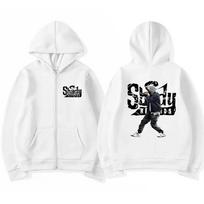 Rapper Eminem Slim Shady Music Rap Fashion Zip Up Hoodie Hip Hop Oversized Hooded Zipper Sweatshirt Casual Streetwear Coats Male M balta