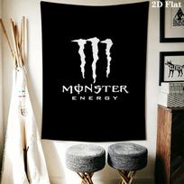 Monster Energy Drink Power Up Threepiece Set 1 Duvet Cover 2 Pillowcase Without Core Soft And Comfortable Duvet Cover And Pillowcase 130cm x 150cm