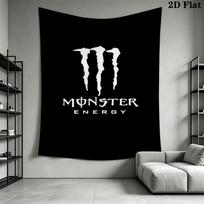 Monster Energy Drink Power Up Threepiece Set 1 Duvet Cover 2 Pillowcase Without Core Soft And Comfortable Duvet Cover And Pillowcase 180cm x 230cm