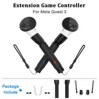 Extend Gamepad For Meta Quest 3S Grip Controllers Extensions Long Arms Beat Saber Golf Club Baseball For Quest 3 Accessories