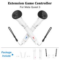 Extend Gamepad For Meta Quest 3S Grip Controllers Extensions Long Arms Beat Saber Golf Club Baseball For Quest 3 Accessories