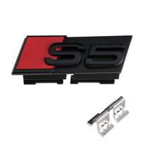 1pc ABS Car Styling Grill Front Hood Badge Grille Emblem Buckle Decoration For Audi S3 S4 S5 S6 S7 Logo Sticker Auto Accessories 1PC