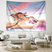 Zara Larsson Print Tapestry, Backdrop, Easy Setup, Ideal for Bedroom, Office & Living Room, with Aesthetic Wall Hanging Decor. 130cmx150cm