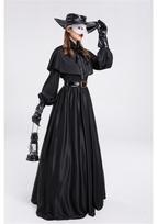 Suaugusiųjų Maro Daktaro Varnos Snapo Kostiumas - Helovino Steampunk Viduramžių Stilius L black
