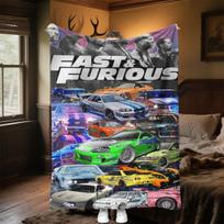 Fast & Furious: Street Racing Blanket Soft And Portable All Season Home Bed Sofa Blanket Office Travel Nap Break Warm Blanket 80cm x 120cm