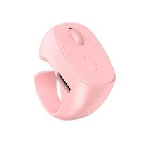 BT 5.3 Remote Control Mouse Finger Ring Mouse Scrolling Ring Page Turner for Smartphones Wireless Camera Shutter Selfie Button 5 rožinė