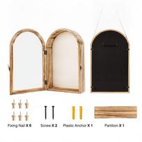 Wooden Picture Frame Shadow Box Rustic Keepsake Display Box Photo Display Case  Living Room