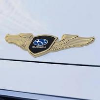 3D Car Front Bonnet Emblem For Subaru STI XV Forester BRZ Outback Impreza Crosstrek WRX Auto Rear Trunk Badge Sticker Decoration beige