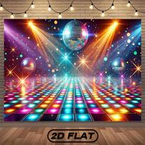1pc 2Dflat disco stage multipurpose polyester backdrop for party decorations indoor/outdoor photography backdrops wsj 59x51.1inch/150*130cm