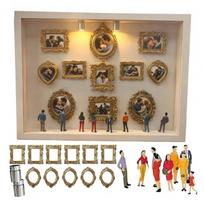 Gold Frames Shadow Box Frame Kit Silhouette Box Personalized DIY Photo Decor  Anniversary Gift Style-E