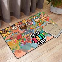 Toca Boca World Rug Floor Mat for Living Room or Bedroom Soft and Comfortable Carpet a Gift for Birthday and Holiday.NFF0928172 60x90cm( 23x35in )