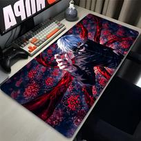 Mousepad Laptop Anime Extended Desktop Mat Computer Gamer Mouse Pad Tokyo Ghoul Kaneki Ken Pc Gaming Accessories Keyboard Pads 800x300x2mm