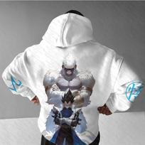 Dragon Ball Hoodie - Premium Cotton, Breathable & Elastic | Stylish Pullover Hoodie | Perfect Hoody for Anime & Casual Outings! 4XL white