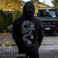 New In Dragon Graphic Hoodies For Men Fashion Streetwear Simple 3D Printed Hooded Sweatshirt Loose Streetwear Tracksuit Pullover M gray
