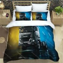 Man truck Retro Bedding Sets 3D printed Man truck duvet cover Pillowcase For adults children Single Double Queen Size EU Single 135x200cm