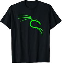 Kali Linux Dragon Graphic Tee - Perfect for Tech Enthusiasts S black
