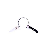 Holiday Props Saw Hammer Simulation Headwear Halloween Headband Scary Hair Hoop Women Hairband 11 black