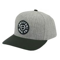 CREST C MP SNBK CAP Snapback Grey [Brixton] Men's Cap, Skater/Skate Brand, gray