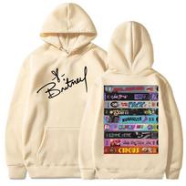 Hoody Singer Britney Spears Album Cover Graphic Hoodie Men Women Long-sleeved Clothing Casual Top Harajuku Sweatshirt S beige