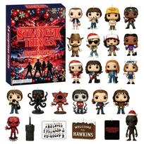 Stranger Things Christmas Advent Calendar Blind Box Hanging Ornaments Set, 24 Days Acrylic Gift Box Red