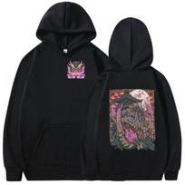 2026 Game Monster Hunter Scorned Magnamalo Hoodie Men's Women Vintage Fashion Long Sleeve Sweatshirt Clothing Pullover Hoodies XXL black