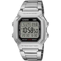 CASIO Standard Digital Mens Watch W-800HD-1AV Metal Band Silver Overseas Model gray