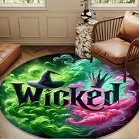 Wicked Witch Design Round mat, Anti-slip Circle Carpet Chair rug For livingroom,Bedroom, doormat home decor Gift Christmas Gifts 80cmx80cm