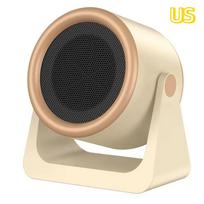 Mini Desktop Heater Fast Warm Low Noise Energy Saving Overheat Protection Small Warmer for Home Dorm Office US smėlis
