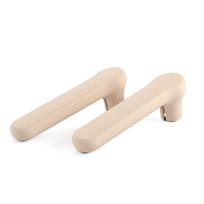2PCS Household Anti-collision Static-free Handle Sleeve Silicone Door Knob Cover Wall Protector smėlis