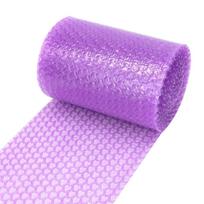 0.2*6M Lovely Thicked Heart Shape Bubble Wrap Shockproof Packaging Buffer Buffer Packaging Bubble Wrap Pouches Fragile Glass violetinė