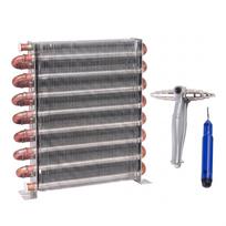 Finned Tube Condenser Universal Fit Copper Aluminum Fin Refrigerator Evaporator Coil Expander Alloy gray