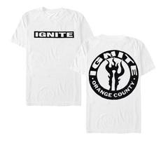 Ignite OG Shirt - Ignite Band Tee - Ignite T-shirt Hoodie - OG Shirt - Melodic hardcore band shirt M white