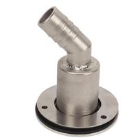 Hull Exhaust Fittings Stainless Steel 22mm Elbow Tube Pipe Socket Hardware for Parking Heaters for RV Boat Car gray