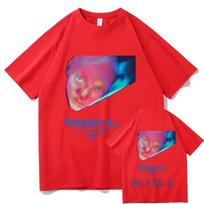 Fontaines D C DOPAMINE Chamber DC EU UK Tour 2026 Graphic Vintage T-shirt Men Women Fashion Trendy T-shirt Y2K Harajuku Punk Gothic Round T-shirt L red